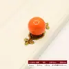 Puxadores de Porta de Armário de Sete Cores, Puxadores Cerâmicos de Furo Único para Armários e Gavetas, Puxadores Simples de Liga de Zinco para Móveis, Transfronteiriço