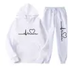 2026 Conjunto de Sudadera de Forro Polar Transfronterizo para Comercio Exterior Hombres y Mujeres Otoño e Invierno Sudadera con Capucha Gráfica para Hombre Marca de Moda Nuevo Conjunto para Hombre