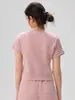 Nova Camiseta Esportiva Casual para Mulheres Primavera e Verão, Gola Redonda, Solta, Respirável, Manga Curta para Fitness Corrida, Top de Yoga Nude
