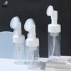 Botella espumante de alce limpiador facial espumante tipo prensa dispositivo espumador facial cabezal de cepillo especial de silicona botella de espuma limpiadora