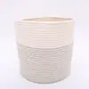 2020 fábrica mayoreo Beige Marrón multi-tamaño Cuerda de algodón china tejida cesto de almacenamiento de lavandería comercio exterior supermercado