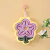Toalha de cozinha e banheiro de alta qualidade, absorvente e sem fiapos, para pendurar, com estampa de flores ricas e anti-fedorentas