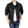 Chaqueta de gamuza para hombre para primavera y otoño, chaqueta de trabajo con cuello de solapa, top casual para hombre con múltiples bolsillos