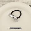 Estilo Retro Cool Oval Geométrico Metal Cuerda para el Cabello Lazo para el Cabello Banda Elástica de Goma Cuerda para el Cabello para Cola de Caballo Tocado Elegante Versátil