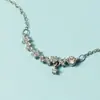 Collar de Flor de Circonita Ultra Brillante para Mujer, Estilo de Lujo Ligero de Nicho Exquisito para Otoño e Invierno, Cadena para Clavícula de Accesorio de Alta Gama