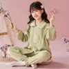 Cardigan de Terciopelo Isla Manga Larga Pijama para Niñas Otoño e Invierno Lindo Cálido y Dulce Estudiantes de Secundaria Ropa para el Hogar Venta al por Mayor