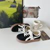 Baikuang retro alemão sapatos de treinamento para mulheres 2023 inverno novo estudante macio sola tênis confortável respirável tênis casuais