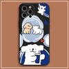 Casal linha de cachorro fofo para iPhone15 capa de telefone Apple 14promax/12 transparente com tudo incluído macio