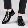 Zapatos de Hombre Transfronterizos 2026 Estilo Nuevo Lujo Ligero Moda Versátil Elegante Estilo Británico Formal Zapatos de Cuero Casual de Negocios Zapatos de Boda
