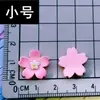 Rosa Blanco Flor de Cerezo Estambre Flor de Cinco Pétalos Caja para Auriculares Taza de Agua Cable de Datos Pinza para el Cabello Accesorios de Resina DIY