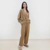 Pantalones Casuales 100% Lana para Mujer Primavera y Otoño 2024 Nuevos Cintura Elástica Cadera Amplia que Cubre Silueta Estéreo Pantalones Tipo Zanahoria