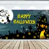 Amazon Nuevo Banner de Halloween Decoración de Fiesta del Festival Fantasma Cortina de Puerta Bandera Tela de Fondo para Bandera Se Puede Hacer