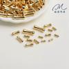Espaçadores de Contas de Bambu com Preservação de Cor de Ouro 14K para Pulseiras de Contas de Cintura Pequena DIY Feito à Mão Materiais de Acessórios de Contas Soltas