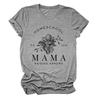 Playera casual europea y americana homeschool pr 22 6 mamá transfronteriza verano cuello redondo manga corta top para mujer