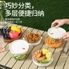 Lonchera de vidrio ultraligera para trabajadores de oficina, apta para microondas, calentada, arroz tropical sellado fresco, fruta, picnic, comida ligera, lonchera