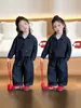 Conjunto de Mezclilla para Niñas Otoño 2026 Nueva Moda Elegante Versión Coreana Casual Fresco Conjunto de Dos Piezas para Niños Mayores