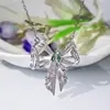 Corea del Sur Dongdaemun Diseño Celebridad de Internet Todo-partido Joyería Juego de Tres Piezas Popular Diamante Brillante Moda Mariposa Circona Juego de Joyería