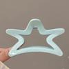 Francês Querida Creme Azul Arco Estrela de Cinco Pontas Grab Clip Cabelo da Menina Grab Disc Shark Clip Atrás da Cabeça Acessórios para o Cabelo