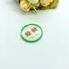 Llavero de acrílico colgante con texto a doble cara tarjeta de la fortuna llavero colgante perforado parche llavero DIY
