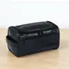 Bolsa de Higiene Masculina de Grande Capacidade, Bolsa Cosmética Portátil de PU Impermeável, Bolsa de Armazenamento Simples para Viagem de Negócios