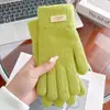 Guantes Calientes de Invierno Antideslizantes Pantalla Táctil A Prueba de Viento Frío Guantes de Lana para Montar Agujero para Pantalla Táctil Guantes de Estudiante