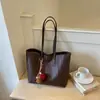 Bolsa Tote Elegante para o Trabalho Feminina, Nova Moda Vintage de Verão 2026, Bolsa de Ombro de Grande Capacidade