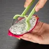 Rebanador de frutas 3 en 1 de acero inoxidable, boleador de frutas multifuncional para uso doméstico, sacabolas para frutas, herramienta para tallar frutas
