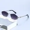 Óculos de Sol Retro Diamantados com Meio Aro de Metal da Moda para Mulheres Óculos de Sol Tendência Europeus e Americanos Transfronteiriços Óculos com Proteção UV Personalizados