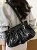 Bolso de Axila de Nicho Transfronterizo para Mujer Bolso de Hombro Único 2026 Nuevo Bolso Cruzado Fruncido Estampado de Lunares Bolso para Viajar