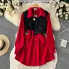 Otoño e Invierno nuevo estilo traje de estilo maduro ligero para mujer chal corto irregular + vestido de palabra con solapa conjunto de dos piezas