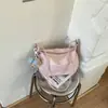 Bolsa Feminina Grande Capacidade Outono Inverno Vintage 2025 Nova Versátil Ombro Transversal Casual Nicho Comutador Bolsa Bolinho