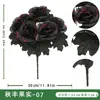 Ramo de Hojas de Arce Artificial Decoración Floral de Mesa para el Hogar Temporada de Cosecha Acción de Gracias Decoración de Otoño Ramo de Calabazas Artificiales