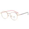 Gafas anti-luz azul para niños, venta al por mayor, marco de metal, silicona, protección ocular, lentes planas para hombres y mujeres, niños con marco de miopía