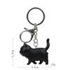 Serie Cálida Auto-Reparable Gato Japonés Redondo Figura Sólida de Gato Mosquetón Estilo K Llavero Colgante para Bolsa