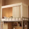 Cortina de Cama para Dormitorio Estudiantil 2024 Mosquitero Cortina Universal Blackout para Litera con Cierre de Cremallera y Característica Blackout para Camas Superiores e Inferiores