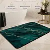 Felpudo de lujo ligero con patrón de mármol para exteriores, resistente al desgaste y a la suciedad, felpudo decorativo para el hogar