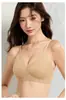 Lingerie Original com Renda de Cílios e Decote em V, Moderna e Justa ao Corpo, Versátil com Alças Finas, Sutiã com Bojo Fixo Sem Costura B58