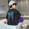 Verano para Niños Nuevo Ropa Casual Infantil Duffy Guapo Moderno Cool de Manga Corta para Niños Verano Delgada Cuello Redondo Niños Medianos y Grandes