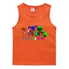 2023 Verão Crianças colete estilo coreano algodão casual camisa de fundo suor-absorvente açúcar esportes outerwear meninos sem mangas undershirt