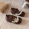 Estilo Coreano Bebé Suela Suave Estilo Princesa Niños Pequeños Zapatos Mocasines Estilo Coreano 2026 Estilo Otoño Zapatos Individuales para Niñas Zapatos Mary Jane Zapatos de Cuero