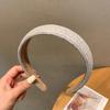 Coreia do Sul Estilo Chique headband trançado de papel de algodão e linho feminino para lavar o rosto verão artefato para cabelos quebrados headband acessórios de cabelo 2021 novo adorno de cabeça
