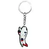 Forma de Avião de Desenho Animado Criativa DIY Chaveiro para Mochila Escolar Pingente Decorativo Borracha Macia de PVC Acessórios para Chave de Carro Pequeno Presente
