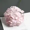 Flor de Hortensia Artificial Individual de Gama Alta Decoración de Fila de Flores para Bodas DIY Guía de Camino Flor Exportación Mayorista Hortensia Piruleta