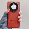 Adequado para Capa de Celular Huawei Mate80Pro, Couro Liso Galvanizado Oficial Cobertura Total Mate70 Anti-Queda Capa Dura Protetora