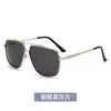 Gafas de Sol Metal Piloto Gafas de Sol para Conducir Hombres Verano Protección UV Gafas de Visión Nocturna para Conducir