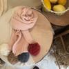 Bufanda Infantil para Niñas Otoño e Invierno Cálida de Punto para el Cuello Color Sólido Bebé de Pocos Meses Bufanda Gruesa para el Cuello a Prueba de Frío