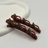 Tiara Trançada com Presilha Pequena para Prender Franja, Tiara Trançada Oca Multicamadas, Grampo Tendência Presilha Superior Acessório de Cabelo