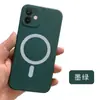 Para Apple 16 Pro funda de teléfono móvil de silicona líquida imitación original Magsafe carga inalámbrica iPhone15 magnético X carcasa