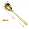 Colher de Titânio Puro para Uso Doméstico, Colher de Cabo Longo, Colher Flor de Gelo, Colher de Café, Colher de Jantar Totalmente de Titânio, Colher de Condimento, Colher para Acampamento ao Ar Livre