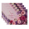 Manteles del Día de la Madre Transfronterizos, Ramos de Flores, Bendiciones de Agradecimiento, Manteles Festivos, Decoración Fotográfica para Restaurantes, Posavasos